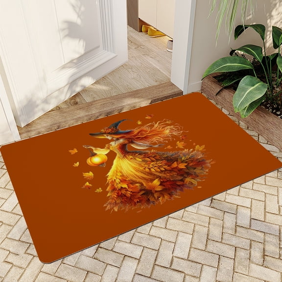 Halloween Doormat, Cute Fun Halloween Floor Mat, Non Slip Door Mat, Rugs for Indoor Outdoor Entrance Home Bathroom Living Room Decor, 16"x24"