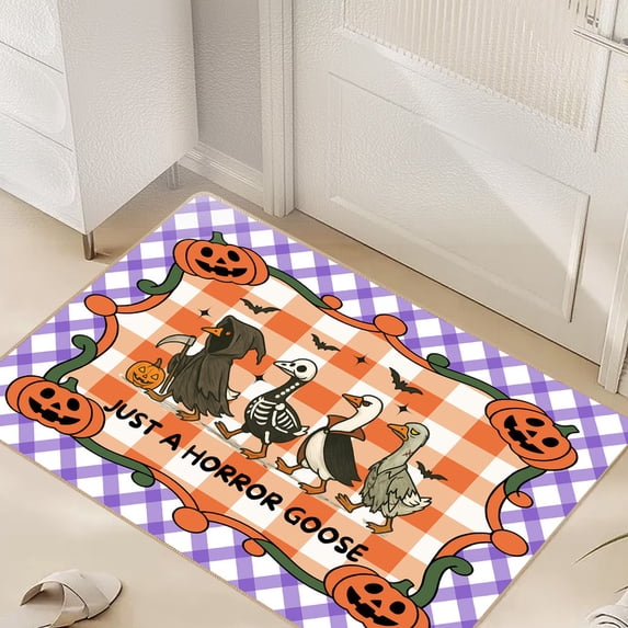 Halloween Doormat, Cute Fun Halloween Floor Mat, Non Slip Door Mat, Rugs for Indoor Outdoor Entrance Home Bathroom Living Room Decor, 20"x32"