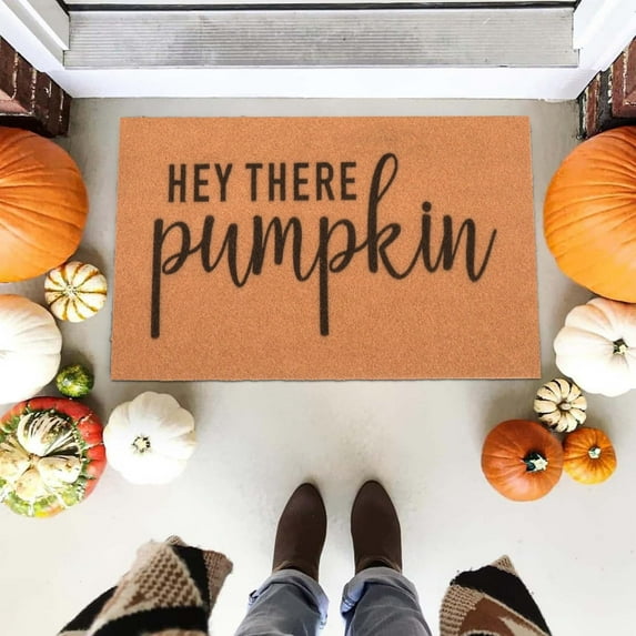 Halloween Doormat Welcome Mat for Front Door, Non- Indoor & Outdoor Rug, Water Absorbent Coir & Rubber Backing, Funny Holiday Decor for Porch, Entryway, Bathroom, Kitchen