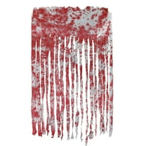 Halloween Doorway Curtain- 65 x 39 Inch Decorations Door Curtain with Bloody Prints- Bloody Creepy Cloth for Halloween Party Haunted House Entrance Decoration
