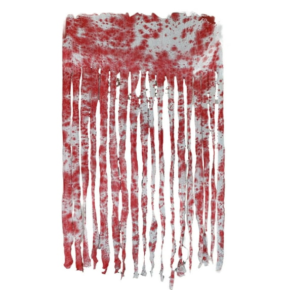 Halloween Doorway Curtain- 65 x 39 Inch Decorations Door Curtain with Bloody Prints- Bloody Creepy Cloth for Halloween Party Haunted House Entrance Decoration