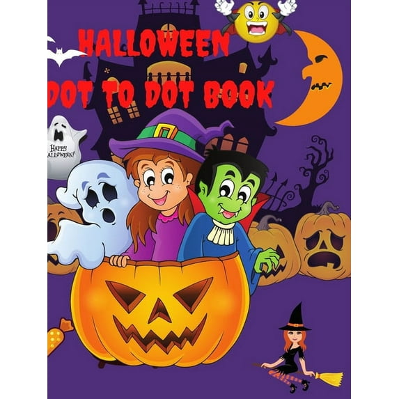Halloween Dot to Dot for kids: Amazing autumn Season Dot-To-Dot Book (Hardcover)