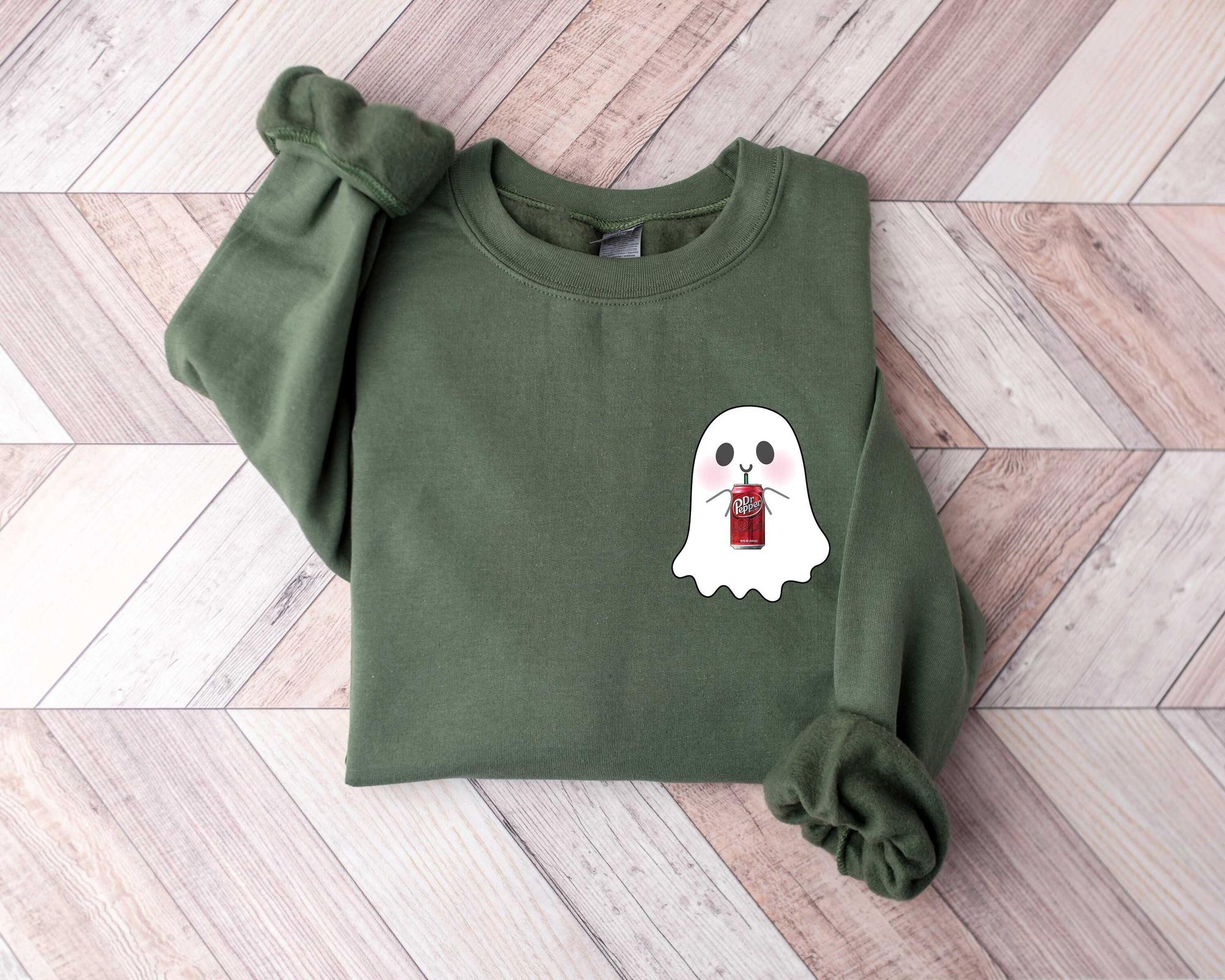 Halloween Dr. Pepper Sweatshirt, Halloween Ghost Sweatshirt, Halloween