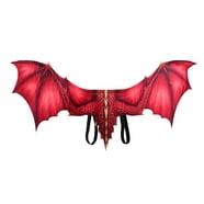 RXIRUCGD Halloween Decoration Supplies, Dragon Wing Costume Devil Wing ...