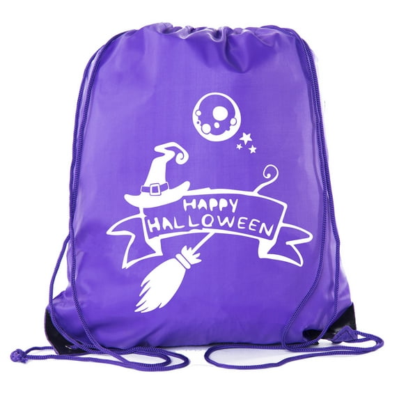 Halloween Drawstring Bag | Halloween Trick or Treat Bag for Candy, Parties and more!