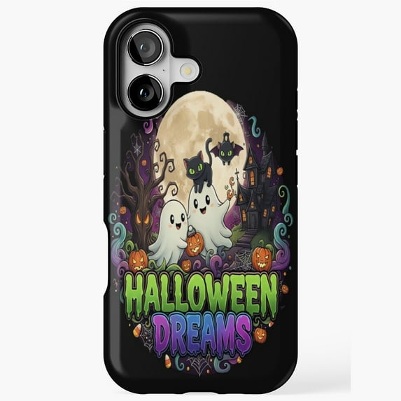 Halloween Dreams Ghost Pumpkin Universal Phone Case for iPhone 11–17 Pro Max