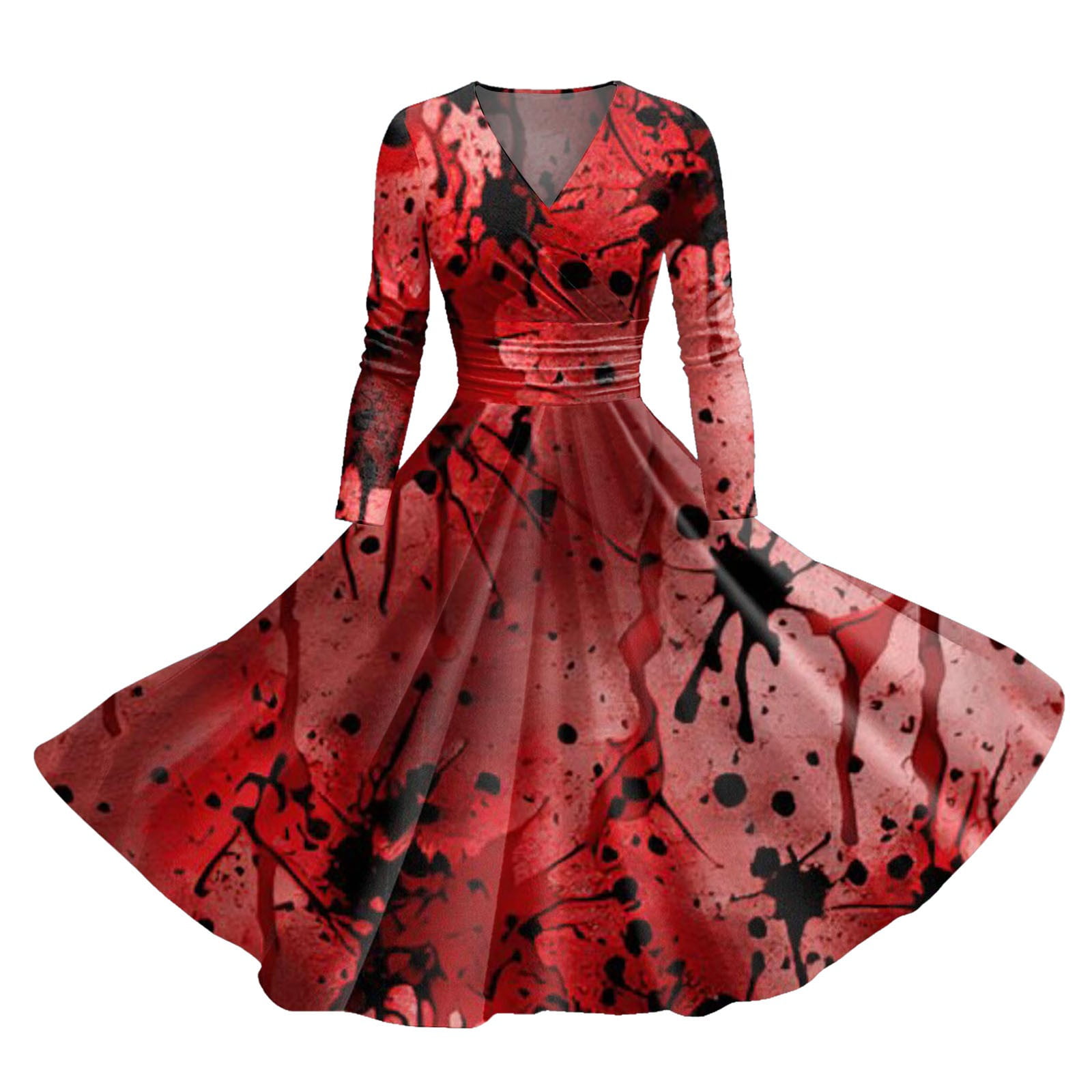 Women's Halloween A Line Dress Knee Length Dress