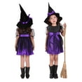 thumbnail image 1 of Halloween Dress, Witch Dress with Hat Dress Up Costume Party Tulle Dresses for Toddler, 1 of 7