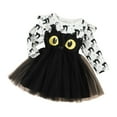 thumbnail image 1 of Halloween Dress for Toddler Girl, Long Sleeve Halloween Sizes 18M-6T White 120, 1 of 8
