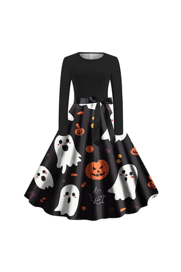 pumpkin dress ladies Pumpkin Embroidered Corduroy Jumper Dress main image 1