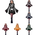 thumbnail image 1 of Halloween Dresses For Women Adult Skeleton Dress Comfy Easy Onesie Jumpsuit With Cozy Hooded, 1 of 8