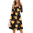 Halloween Dresses for Women 2024 Trendy Button Down Dresses Long Sleeve
