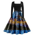 Halloween Dresses for Women 2024 Trendy Vintage Flowy Dresses Long