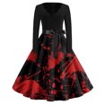 Halloween Dresses for Women 2024 Trendy Vintage Flowy Party Dresses