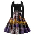 Halloween Dresses for Women 2024 Trendy Vintage Flowy Tunic Dress Long