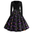 Halloween Dresses for Women 2024 Trendy Vintage Flowy Tunic Dress Long