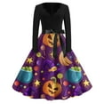Halloween Dresses for Women 2024 Trendy Vintage Flowy Tunic Dress Long