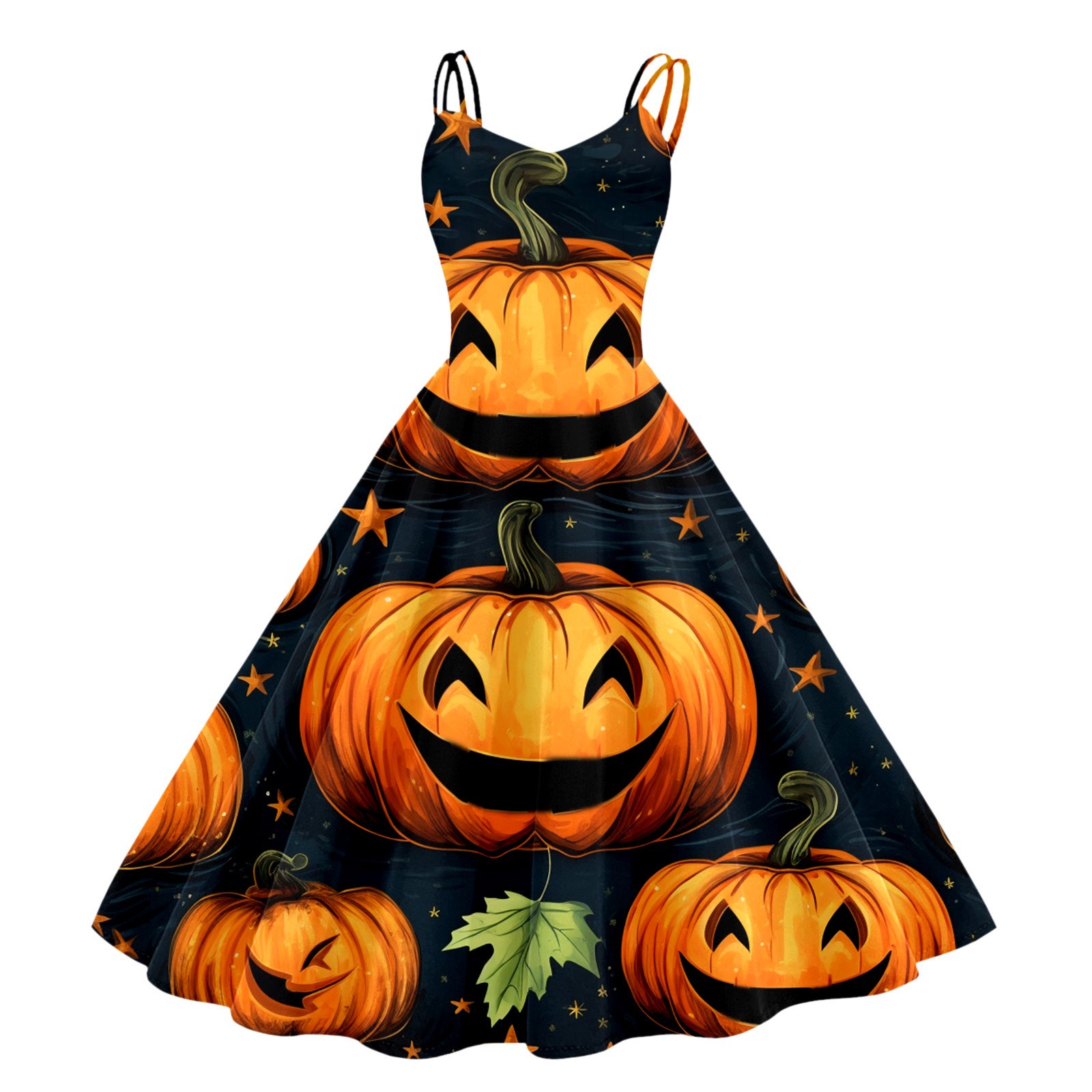 Halloween Dresses for Teens 2023 Spaghetti Straps Aline Swing Sling