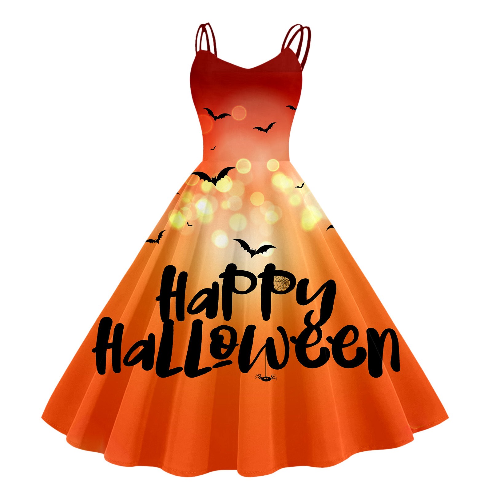 Halloween Dresses for Teens 2023 Spaghetti Straps Aline Swing Sling Dress Short Prom Cocktail