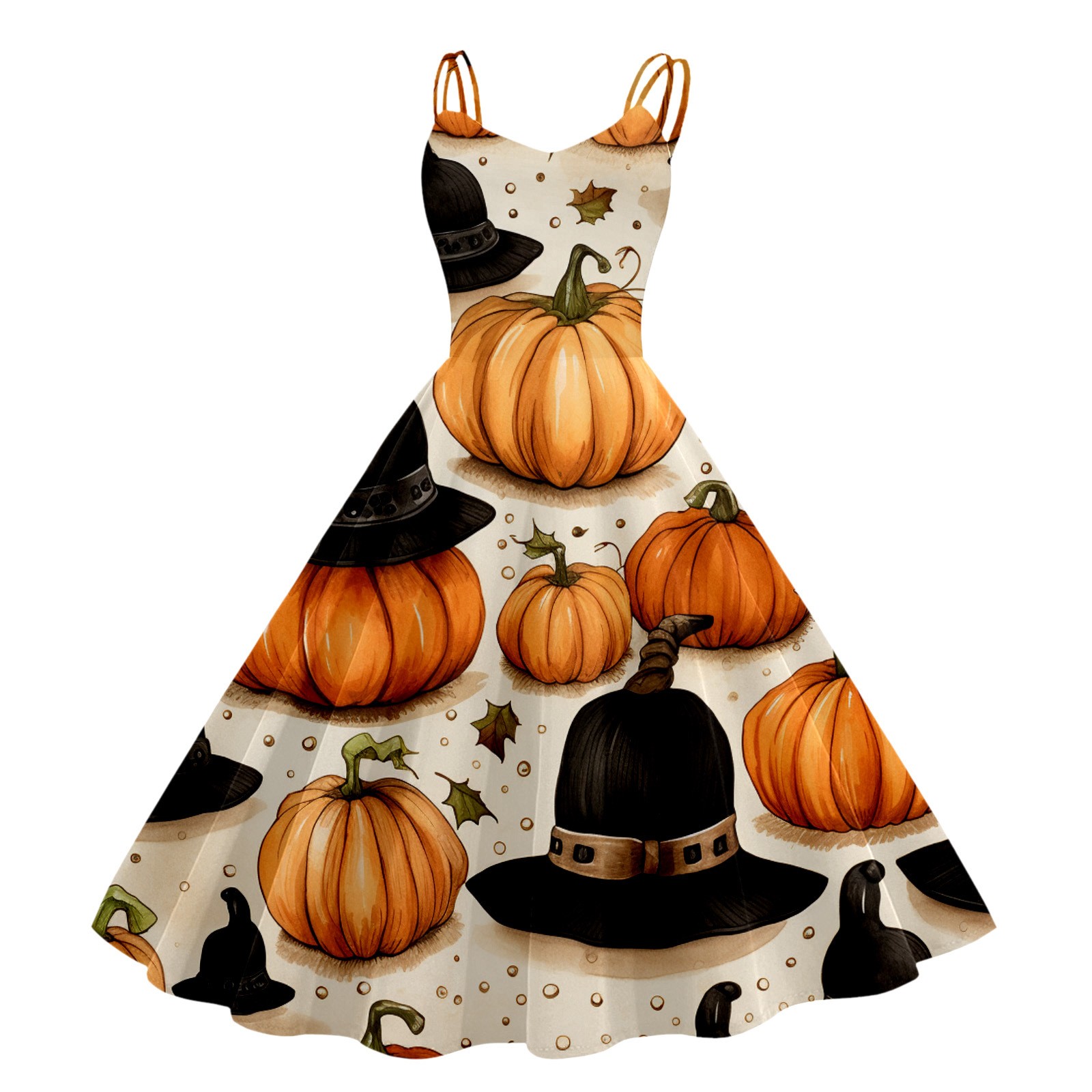 Halloween Dresses for Teens 2023 Spaghetti Straps Aline Swing Sling