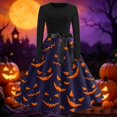 thumbnail image 1 of Halloween Dresses for Women Adult Square Neck Long Sleeve Renaissance Gothic Style Dress For Themed Party Evening Occasions, 1 of 5