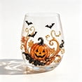 thumbnail image 1 of Halloween Drinking Glass, Pumpkin Stemless Glass with 3D Design, Clear Seasonal Drinkware for Halloween Parties and Fall Gatherings, Decorative Table Glass for Home Entertaining, 1 of 8