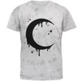 thumbnail image 1 of Halloween Dripping Crescent Moon Mens T Shirt Crackle Moss Tie Dye 2XL, 1 of 2