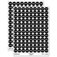 thumbnail image 1 of Halloween Drop Shadow Text 200+ Round Stickers - Black - Gloss Finish - 0.50" Size, 1 of 3