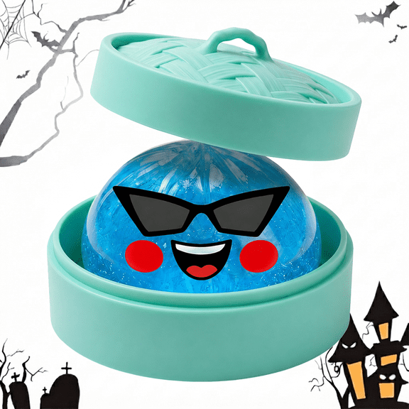 Halloween Dumpling Squeeze Squishies, Cute Slow Rising Squeeze Stress Relief Sensory Balls, Soft Kawaii Halloween Stuff for Adults, Halloween Gifts