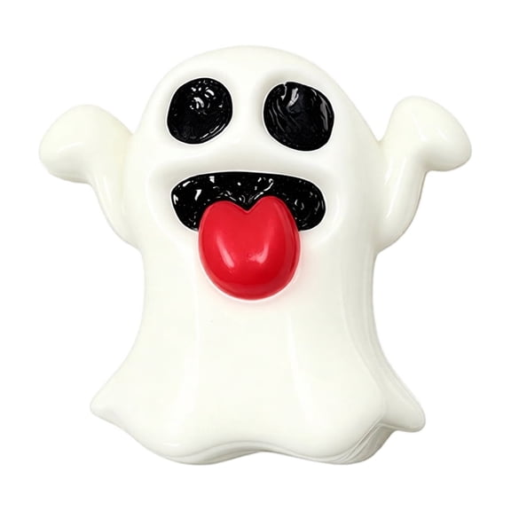 Halloween Dumpling Squeeze Squishy Toy Funny Ghost Stress Relief Slow Rising TPR Fidget for Kids Adults Office Desk Party Favor