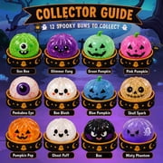 Halloween Dumpling Squishy Mystery Blind Box Halloween Spooky Ghost Dumpling Squishies Toys squishy dumpling Stretchy Clear Gel Relief Fidget Sensory Squishies Toys Squeeze Toy,2pcs