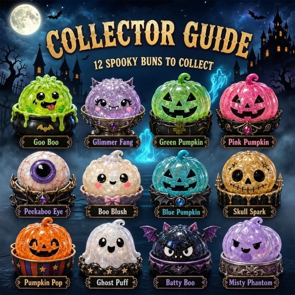 Halloween Dumpling Squishy Mystery Blind Box Halloween Spooky Ghost Dumpling squishy Toys Dumplings Stress Balls Stretchy Fidget Toy Collectible Squishy Dumpling