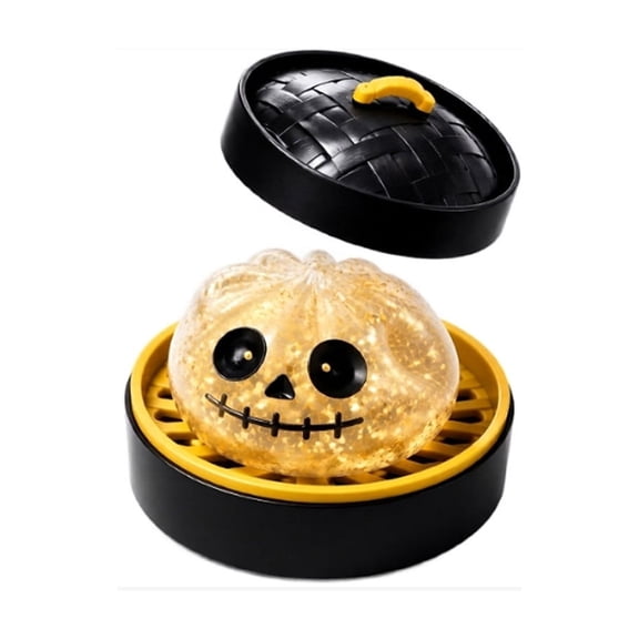 Halloween Dumpling Squishy,Stress Relief Sensory Fidget Toy – Slow Rising Dumpling Shaped Squeeze Ball for Adults – Cute Desk Decor and Anxiety Relief Tool