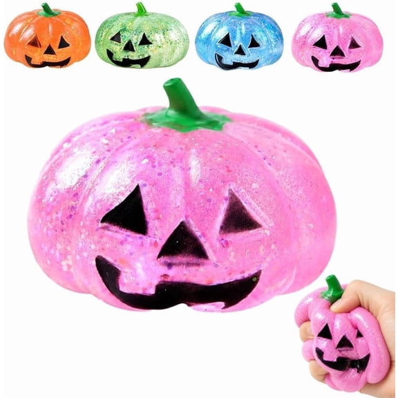 Halloween Dumplings,Slow-Rising Glitter Squishy Spooky Ghost Decorations,Hallowee Cute Pumpkins Squeeze Fidget Toys