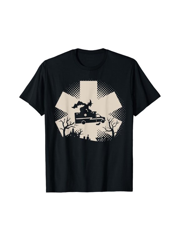 Halloween EMS EMT Paramedic Nurse Graphic Design For Everyday Style T-Shirt, Size S-5XL
