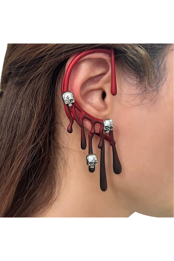 Halloween Earrings Skeleton Skull Earrings for Women Punk Gothic for Halloween Party Cosplay Jewelry