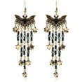 thumbnail image 1 of Halloween Earrings for Women Copper Tassel Earrings Vintage Crystal Drop Dangle Earrings Pumpkin Witch Hat Ghost Skull Bat Earrings Halloween Scary Party Jewellery Gift, 1 of 14