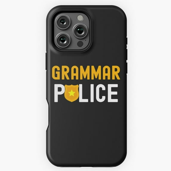 Halloween Easy Grammar Police Phone Case for iPhone 16 15 14 13 12 11 Pro Max M5902352