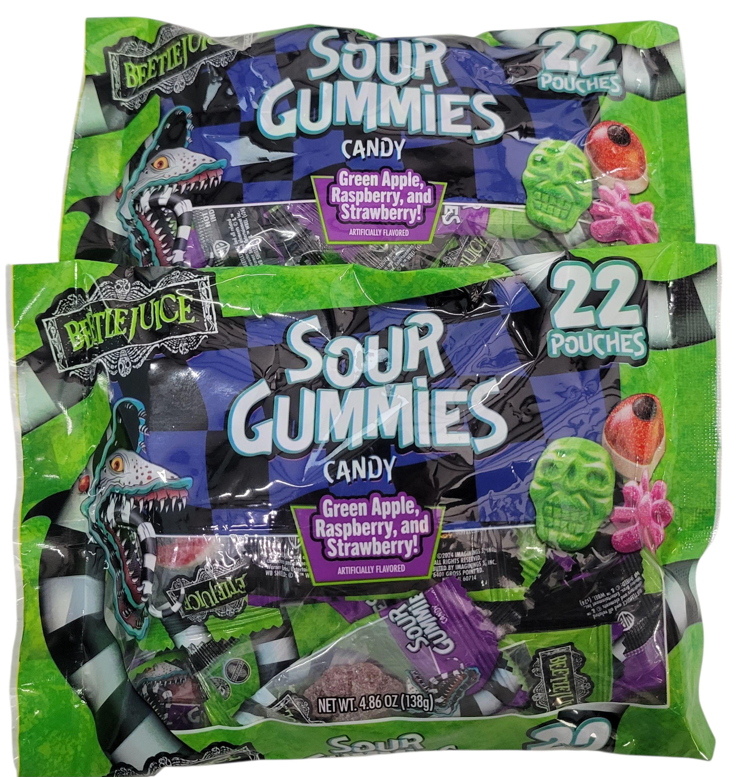 Halloween Edition Beetlejuice Sour Gummies Candy 4.86 oz 2 pack