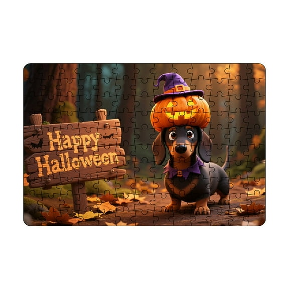 Halloween Educational Puzzle Toys - Halloween Theme Puzzle Set for Family Game Night - 100 Piece for Kids and Adults