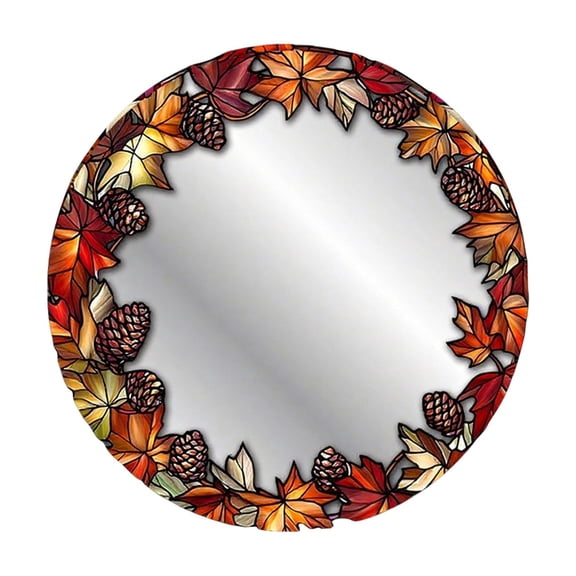 Halloween Eerie Mirror Stickers — Glittering Golden Reflections with Haunted Shadows, Halloween Decorations for Windows, Glass Doors & Indoor Haunted Scenes — great for Haunted House Setups