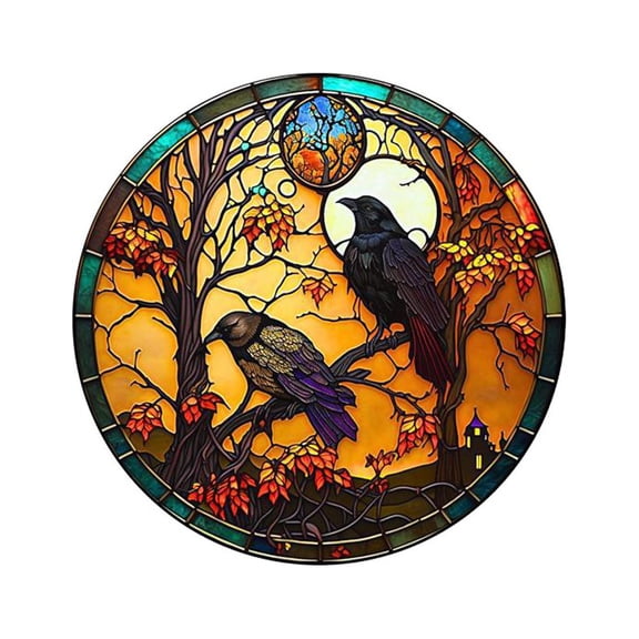 Halloween Eerie Window Stickers — Dark Shapes with Spooky Shadows, Halloween Decorations for Windows, Glass Doors & Indoor Haunted Scenes — great for Halloween Parties with spooky window displays