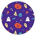 thumbnail image 1 of Halloween Elastic Fitted Table Cover for Round Table 52 Inch - Pumpkin Themed Washable Fabric Kitchen Dining Decor, 1 of 6