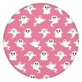 thumbnail image 1 of Halloween Elastic Tablecloth - Spooky Ghost Pumpkin Skull Print Waterproof Fitted Round Table Cover,52 inch Round Elastic Tablecloth, 1 of 7