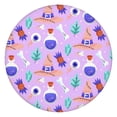 thumbnail image 1 of Halloween Elasticized Round Tablecloth - 44 Inch Stretch Table Cover for Dining Kitchen Party, Wrinkle Resistant Fabric, 1 of 6