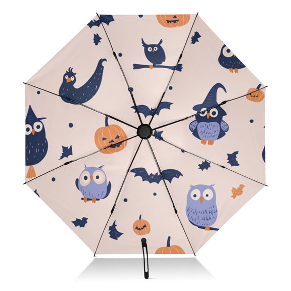 Halloween Element Design Extra Large Automatic Umbrella, UV Protection, Waterproof, Auto Open and Close