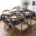 thumbnail image 1 of Halloween Elements Pumpkin Ghost Skull Tablecloth Rectangular Washable Table Cloth Cover for Party Picnic Dinner Halloween Decor 60" X 84", 1 of 5