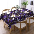 thumbnail image 1 of Halloween Elements Skull and Bones Tablecloth Rectangular 60" X 84", Halloween Decorations - Waterproof Wipeable Halloween Table Cloth Cover for Party Picnic Dinner Halloween Decor, 1 of 5