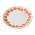 thumbnail image 1 of Halloween Embossed Jack O Lantern Ceramic Plate , Cute Pumpkin Face Ceramic Dessert Plate, Fall Harvest Tableware for Breakfast Bar Home Halloween Party Decor, 1 of 9