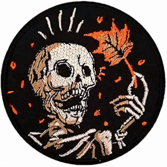 Halloween Embroidered Patch, Halloween Embroidered Patches Badges, Seasonal Holiday Craft Party Supplies for Clothing Backpacks Jackets Jeans Dress Pants(RL)